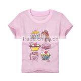 Wholesale Cotton Kids t Shirt Baby Girl Round Neck T-shirt thumbnail-2