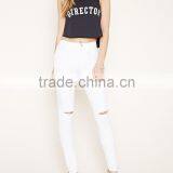 Croptop for Ladies, 100% Cotton Fabric, Customize Printing thumbnail-4