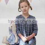 New Style Children Clothes Cotton Long Sleeve Plaid Wholesale Classical Fancy Baby Casual Dress thumbnail-3