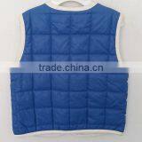 2016 Cool Baby Boys Grids Blue Cotton Ski Waistcoat for Winter thumbnail-2