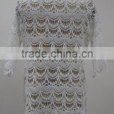 Garment Manufacturer Ladies Long Sleeve Crochet Lace Beach Cover Kaftan thumbnail-3