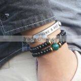 Italian Leather Bracelets Promotion Gift Letter Bracelets for Valentines thumbnail-3