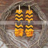 Wholesale Toddlers Kids Knitted Leg Warmers Baby Cotton Ruffle Stripes Legging thumbnail-4