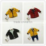 1-6 Years 2017 New Wholesale Autumn Kids Jacket Solid Red Yellow Black Pure Children Clothes thumbnail-1