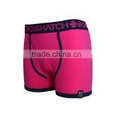Fashion Newest 100% Cotton Pure Pink Color Boxer Shorts for Men thumbnail-2