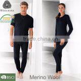 OEM Long Johns Men's 100% Merino Wool Thermal Long Sleeve Pullover, Long Johns With Camouflage Pattern thumbnail-1