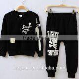 Lovely Kids Autumn Clothing Set Fashion Children Cotton 2 Pcs Clothes Set Long Sleeve Solid Top And Stripes Pant Set thumbnail-2