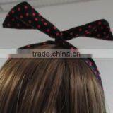 VINTAGE WIRE HEADBAND WIRE HAIR BAND HEAD WRAP RETRO WIRED HEAD SCARF ROCKABILLY thumbnail-1