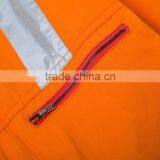 Mens Orange Anti Shrink Chest Pocket Working Clothes thumbnail-5