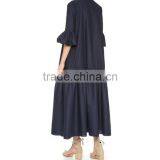 Western Style Casual Dress Middle Sleeve Clothing Factory Manufacture 2016 thumbnail-3
