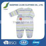 Baby Print Stipes Romper Infant Long Sleeves Bodysuit thumbnail-1