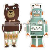 2016 Hot Sale Children Baby Robot/Bear Cartoon PP Cotton Safe Comfortable Touch Pillow Northern European Style Home Decoration thumbnail-2