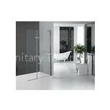 Folding Glass Shower Doors Hinged Shower Screen Chromed Aluminum Profile