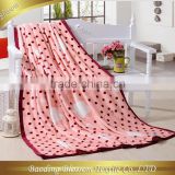 Polyamide Microfiber Blanket Printed Bedding Blanket HRM Double Ply Blanket Pink Fruit Children Gift Blanket