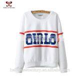 2016 New Style Women Clothes Fashion Causal Printed Letters Women Blouse Red Blue Stripes Loose Printing Blouse thumbnail-3