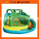 wheel inlatable slide for water play,swerve inflatable water slide