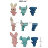 plush animal finger puppet toy: rabbit, elephant & bear for Promotion!cheap price!