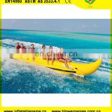 Surfing boat banana towable inflatable pontoons