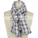 Guangzhou Direct Factory Cotton Check Double-Layer Scarf thumbnail-2
