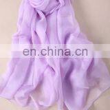 Instant Hijab White Silk Scarf for Painting Pure Silk Scarf thumbnail-6
