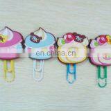 Lovely Customized Logo Soft Pvc Clip,rubber Bookmarks for Book