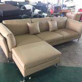 Home Furniture Italian Style Modern Living Room Leather Feather Sofa thumbnail-4