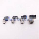 L Type Pneumatic Screw 16mm Pipe Fitting Bronze 1/4 3/8 1/2 3/4 BSP Threaded Elbow pu Hose Connector 90 Degree PL Pipe Joint thumbnail-4