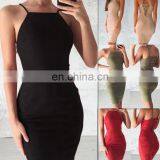 Hot Sales New Arrvails Lady Sexy Backless Sleeveless Dress Women Bodycon Summer Dresses thumbnail-1