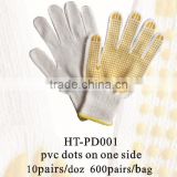 Supplying CE standard PVC dotted gloves/garden PVC dotted glove