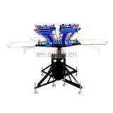 Floor Type Micro-adjust Six Colors Six Stations T-shirt Machine Serigraphie Manual thumbnail-1