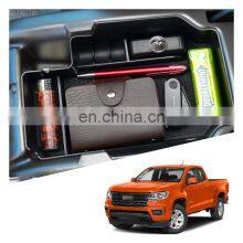 Interior Accessories Parts Silicone Armrest Rest Storage Box Center Control Console Organizer Tray For Chevrolet Colorado 15-21