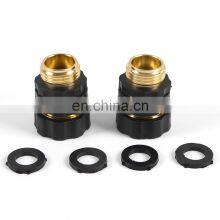 China Manufacturer Female and Male 3/4 Inch BSP Thread Brass Garden Hose Quick Connector for Water Gun thumbnail-5