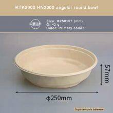 RTK1500 HN1500 Angular Round Bowl/Sugarcane Pulp is Degradable thumbnail-5