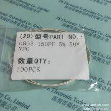 CCTC Capacitor 0805 150PF 5% Instead ECJ-2VC1H151J CER. 150PF 50V 0805 SMD LF PANASONIC ELETRONIC COMPONENTS