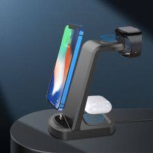 Fast 15w 3 In1 3 in 1 Wireless Charger Stand Charging Station Dock for IPhone thumbnail-2