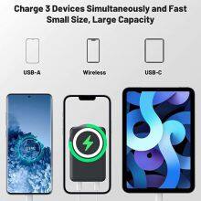 2024 Wireless Power Bank Magnetic Portable Power Bank 10000mah Large Capacity Power Bank Portatil D007 thumbnail-3