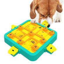 Custom Wholesale Pet Slow Feeder Bowl New Chessboard Design Cat Dog Puzzle Toy Interactive Feeding Dish thumbnail-3