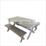 High quality best selling eco friendly Set of Natural Wood Bench & Table from Viet Nam