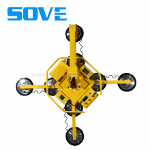 SOVE Electric Easy Operate Vacuum Glass Suction Crane Lifter for Loading Glass Curtain Wall With 400kg Sheet Metal thumbnail-1