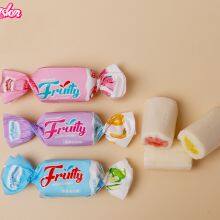 Chewy Taste Center Filled Double Color Fruity Milk Candy thumbnail-2
