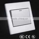 New Style 86 Type Stainless Steel One Gang One Way Switch, Switch Plates , Wall Plates thumbnail-2