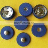 Wholesale 20mm Blue Fabric Covered Metal Garment Snap Button-- F1524 thumbnail-2