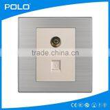 2015 Hot Doule Flexo Telephone&Internet Socket Outlet/ TV&Internet Socket Outlet