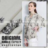 Floral Crepe de Chine 100 Silk Digital Print Silk Fabric thumbnail-3