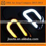 New Arrival Light Gudie Style Jeep Compass Daytime Running Light High Quality LED DRL Fog Light for Jeep Compass 2013 2014