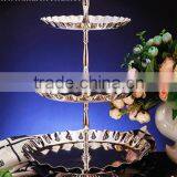 Wedding Cake Stand With 3-tiers;silver Cake Stand Wedding Cake Decoration & for Cup Cake Stand(MH2031)