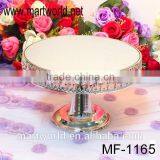 Latest Crystal Wedding Cake Stand,mirror&metal&crystal Cake Stand for Wedding Decoration,banquet&party Occations(MF-1165)