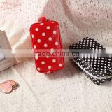 Polka Dot Design Ladies Wash Bag Oil Cloth Waterproof Women Beautiful Cosmetic Bag Customized Accepted More Pattern Contact Us