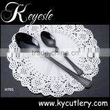 Black Cutlery Set,Black Gold Plated Cutlery,Flatware thumbnail-4