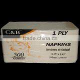 1ply Beverage Napkin